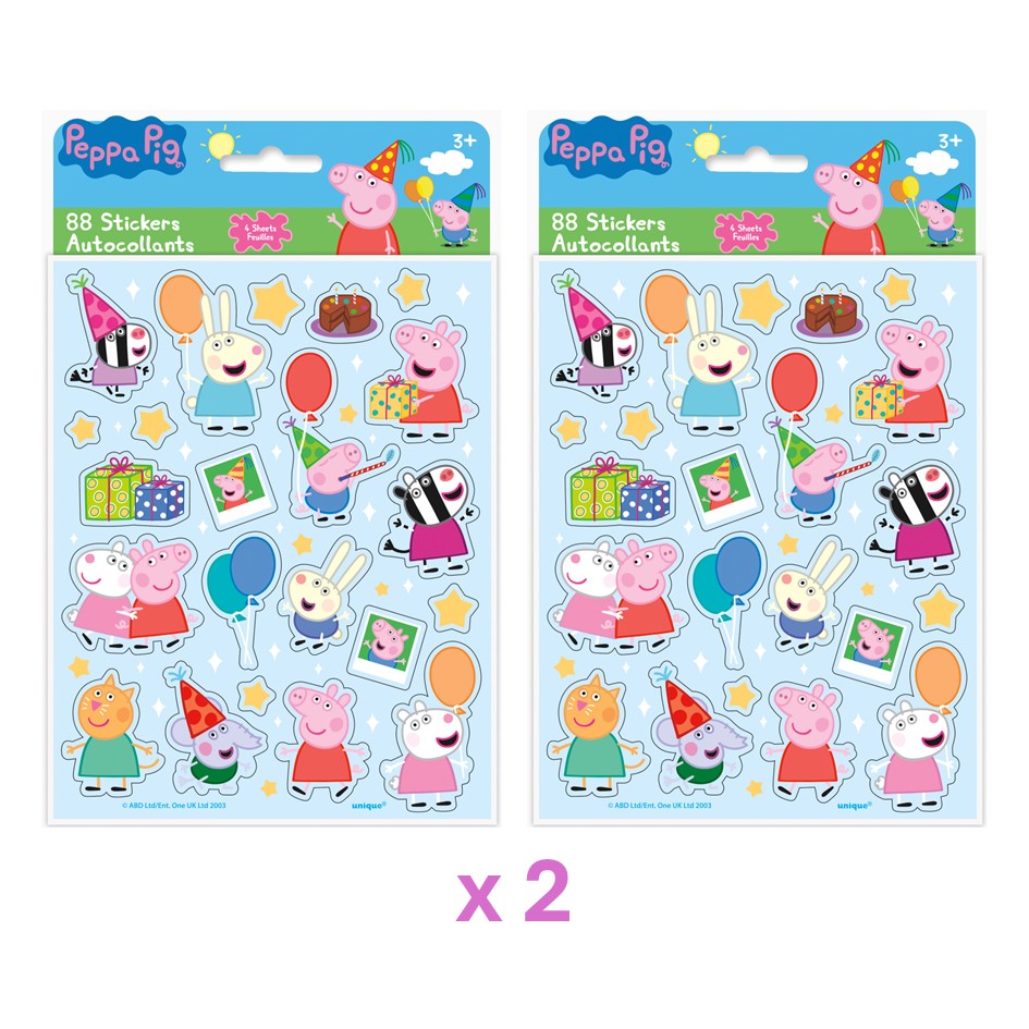 Peppa Pig Party Bundle: Stickers & Loot Bags for Effortless Celebrations
