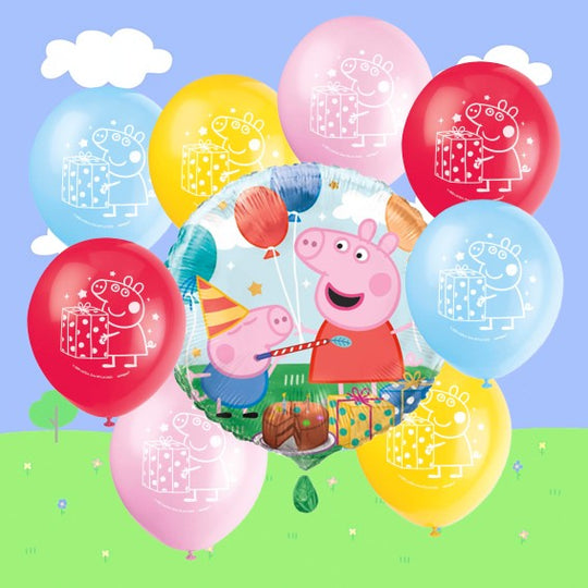 Peppa Pig Party Bundle: 9 Official Supplies for Effortless Fun!