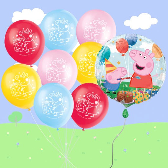 Peppa Pig Party Bundle: 9 Official Supplies for Effortless Fun!
