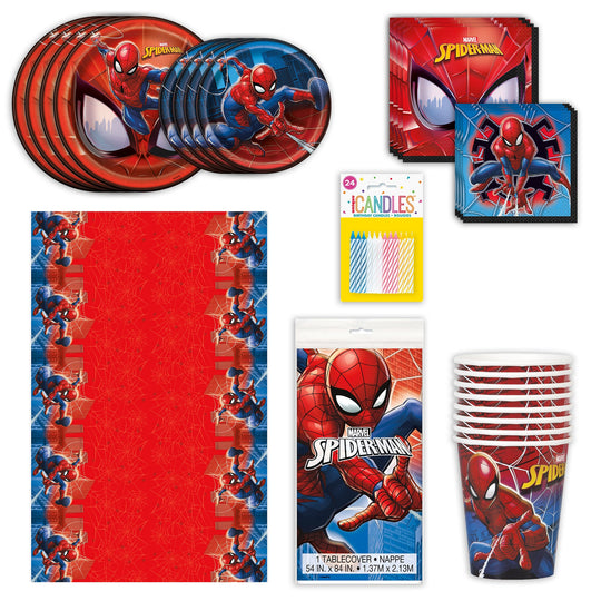 Ensemble 81pc Spider-Man: Prêt-à-fêter une Fête d'Anniversaire Epic pour Enfants!