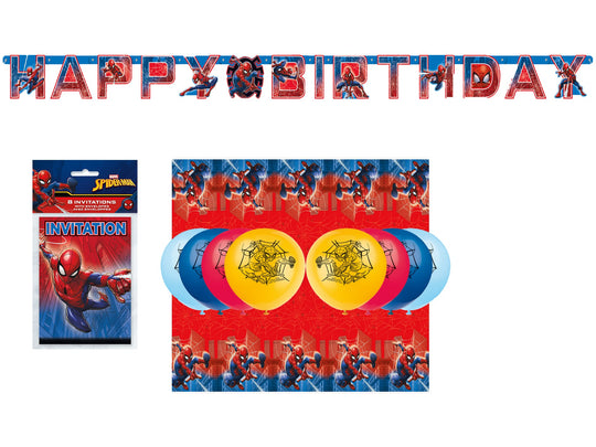 Spider-Man Party Bundle: Complete Supplies for 8, Instant Celebration!