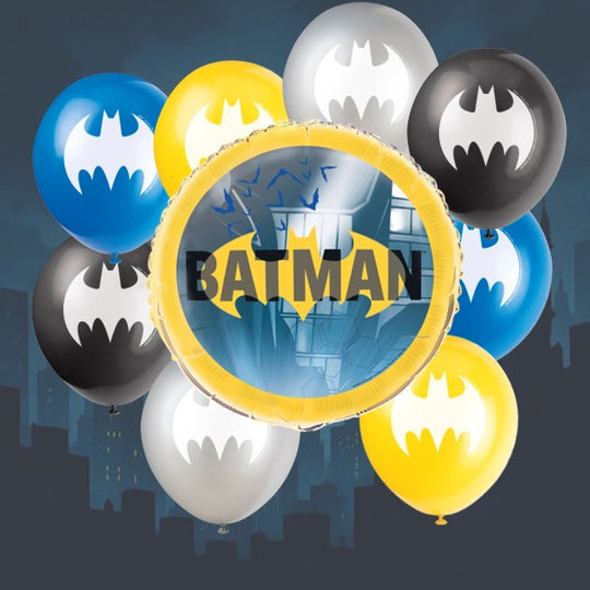 Batman Party Balloon Bundle - Unbeatable Value for Epic Birthdays!