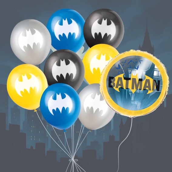 Batman Party Balloon Bundle - Unbeatable Value for Epic Birthdays!
