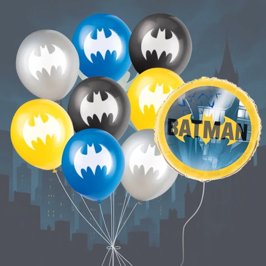 Batman Party Balloon Bundle - Unbeatable Value for Epic Birthdays!
