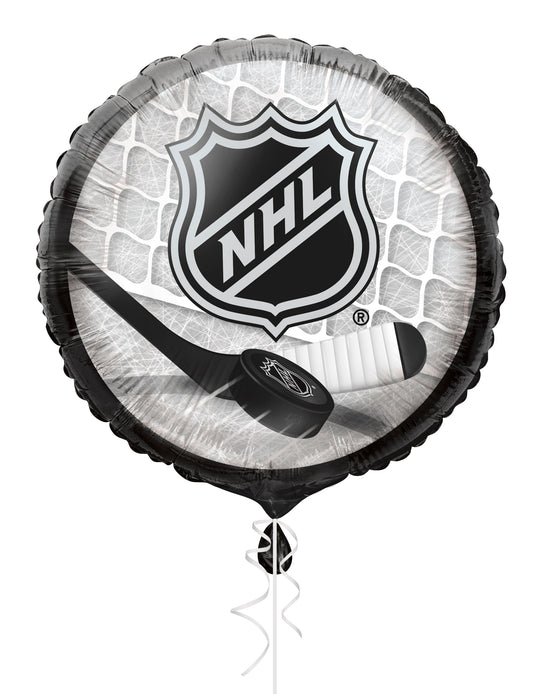 NHL Party Bundle: Foil Balloon & Plates – Ultimate Celebration Kit!