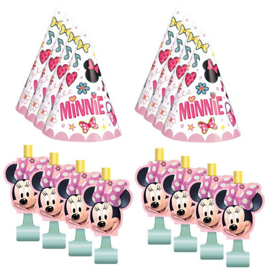Minnie Mouse Party Bundle: Hats & Blowouts for Effortless Fun!