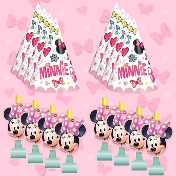 Minnie Mouse Party Bundle: Hats & Blowouts for Effortless Fun!