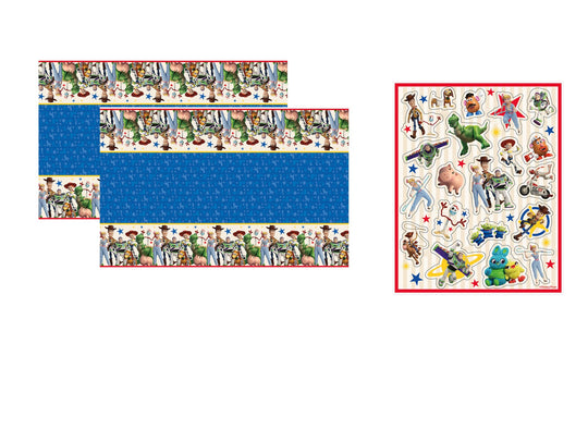 Ultimate Toy Story Party Bundle - 82 Items: Tablecloth & Stickers Pack - Official & Value!