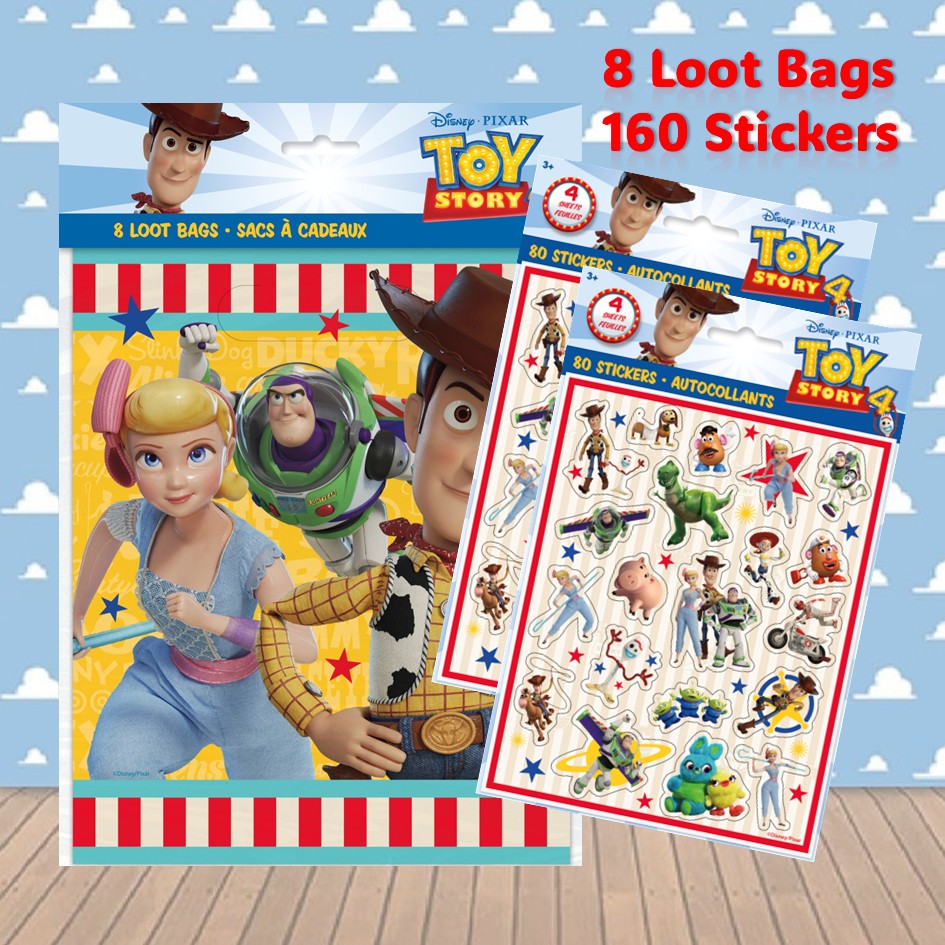 Toy Story Party Bundle: Stickers & Loot Bags for Effortless Fun!