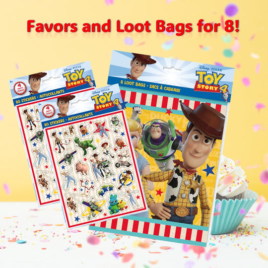 Toy Story Party Bundle: Stickers & Loot Bags for Effortless Fun!