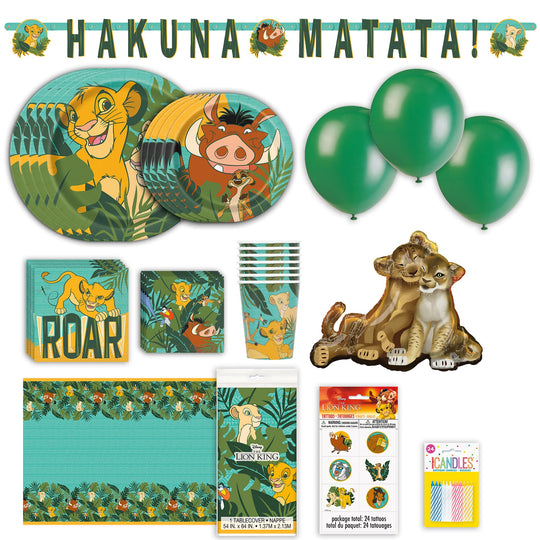 Lion King Ultimate Party Pack - 115pcs All-in-One Bundle, Effortless Fun for Every Guest!