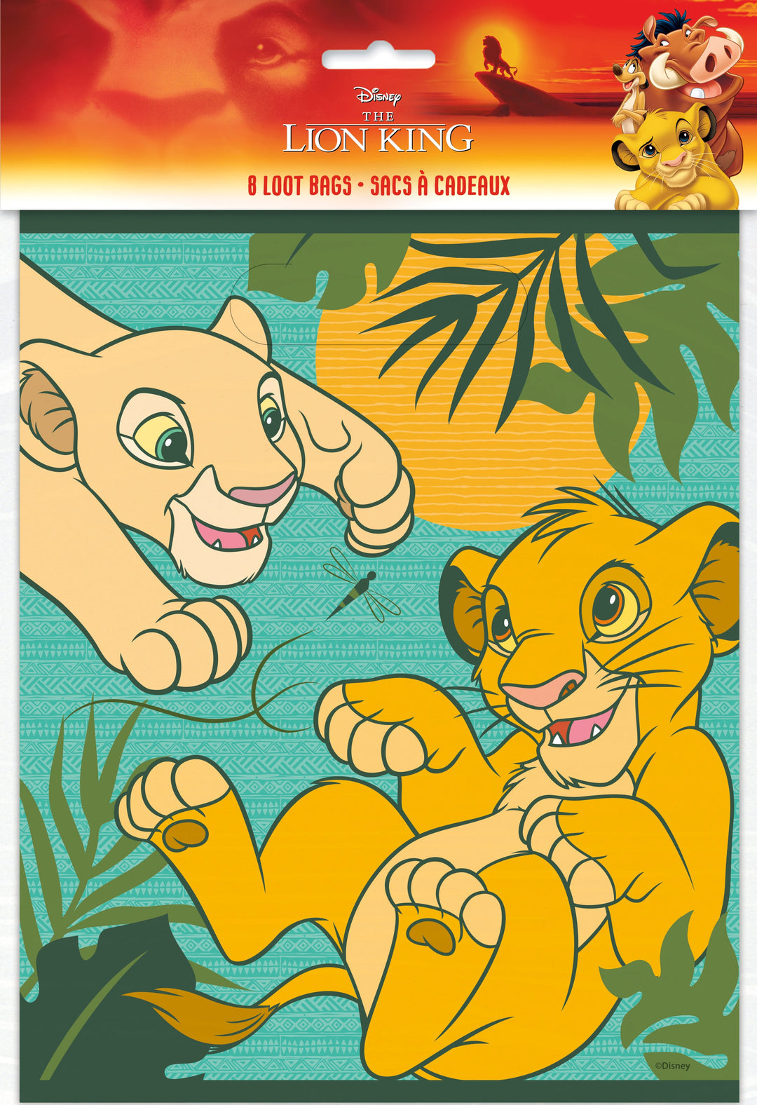 Lion King Party Bundle - 80 Stickers & 8 Loot Bags - Ultimate Fun!