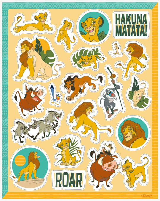 Lion King Party Bundle - 80 Stickers & 8 Loot Bags - Ultimate Fun!