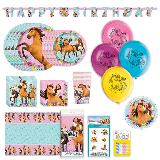 Spirit Riding Free Total Party Pack for 8: All-In-One Kit for Effortless Fun!