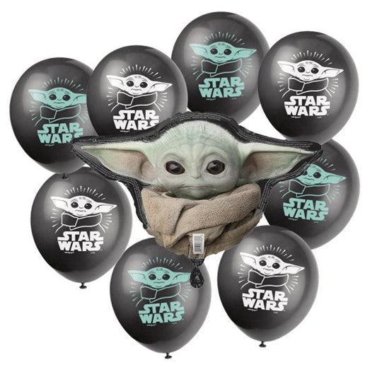 Mandalorian Party Bundle: Balloons for Epic Birthday Fun!