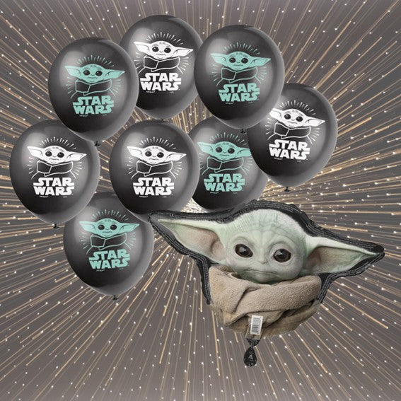 Mandalorian Party Bundle: Balloons for Epic Birthday Fun!