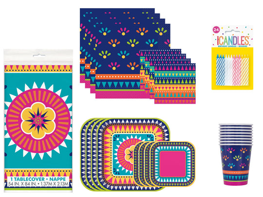 81-item Boho Fiesta Unisex Party Set - All You Need for Endless Fun, Officially Licensed!