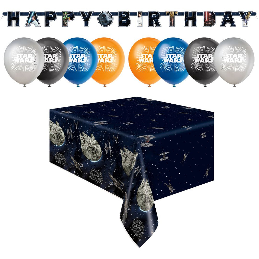 Star Wars Party Supplies - The Ultimate 10-Piece Bundle for Unforgettable Birthday Celebration