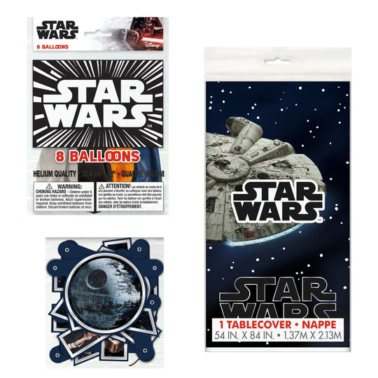 Star Wars Party Supplies - The Ultimate 10-Piece Bundle for Unforgettable Birthday Celebration