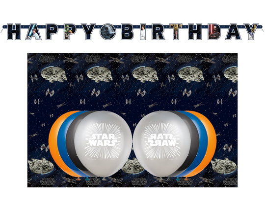 Star Wars Party Supplies - The Ultimate 10-Piece Bundle for Unforgettable Birthday Celebration