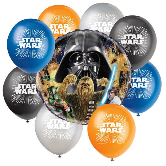 Classic Star Wars Party Bundle - 9 Official Supplies for Epic Fun!