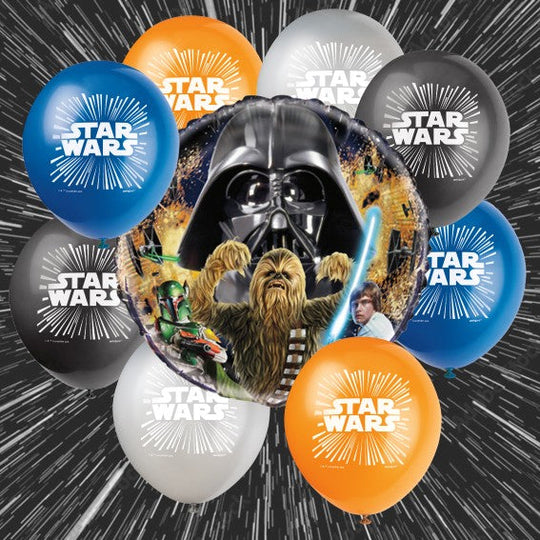 Classic Star Wars Party Bundle - 9 Official Supplies for Epic Fun!