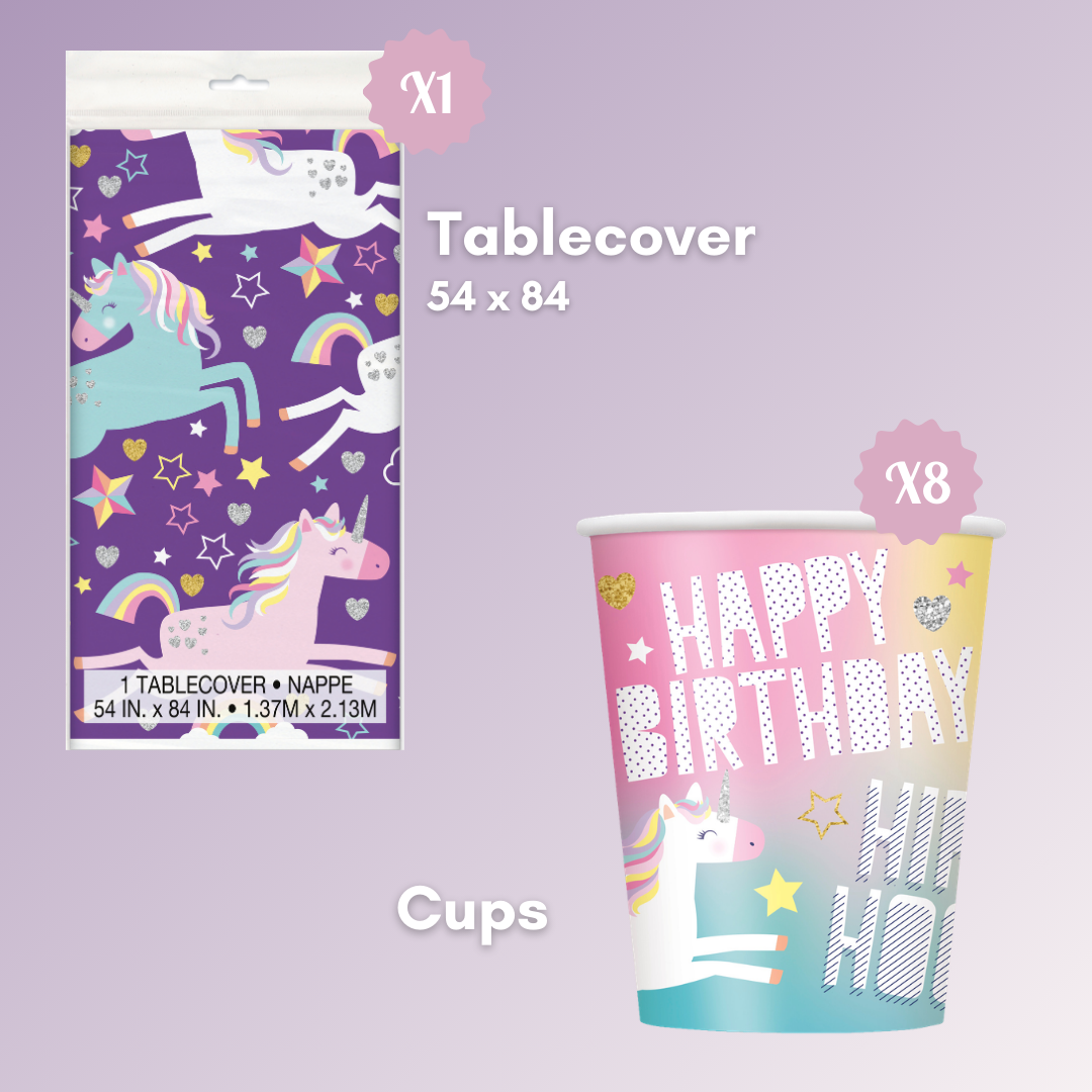 Unicorn Party Bundle: 99 Deluxe Supplies for Magical Celebrations!