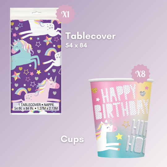 Unicorn Party Bundle: 99 Deluxe Supplies for Magical Celebrations!