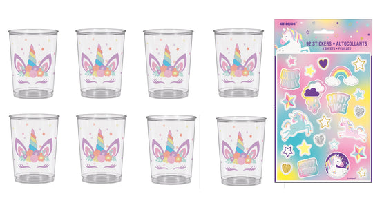 Unicorn Party Deluxe - Effortless Fun with 100 Piece Officially Licensed Bundle