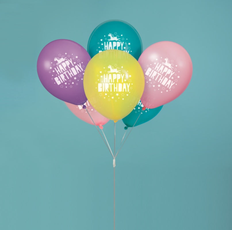 Unicorn Party Bundle: Foil & Latex Balloons - Instant Joy in One Box!