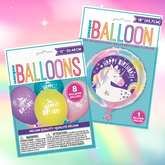 Unicorn Party Bundle: Foil & Latex Balloons - Instant Joy in One Box!