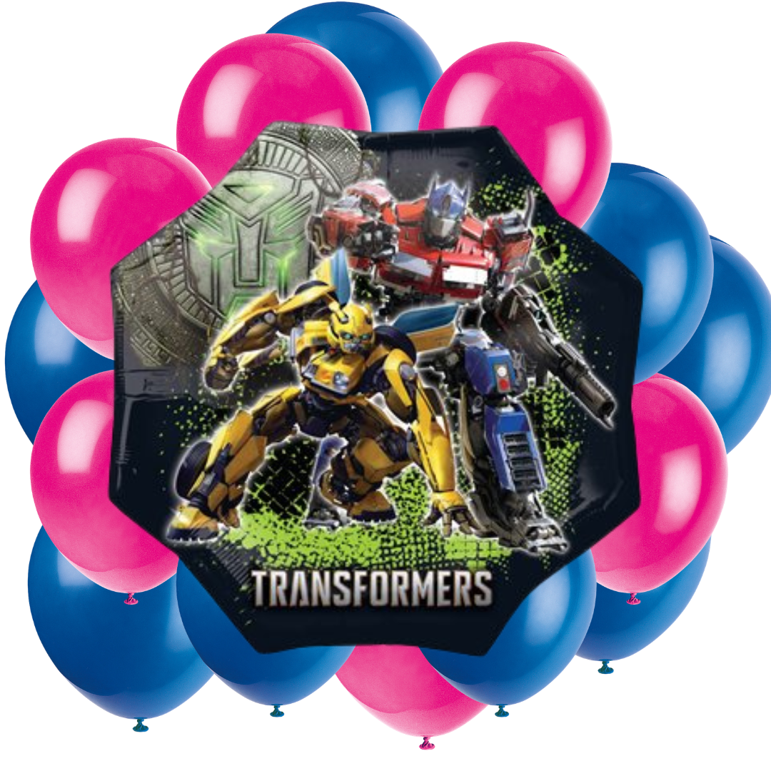 Transformers Party Bundle: Balloons & Unbeatable Joy - Instant Fun!