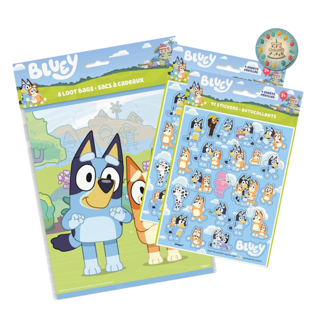 Bluey Party Supplies Bundle: Unbeatable Fun for Birthday Celebrations!