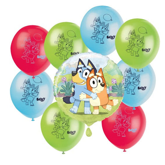 Bluey Birthday Party Bundle - Foil & Latex Balloons - Ultimate Fun Package!