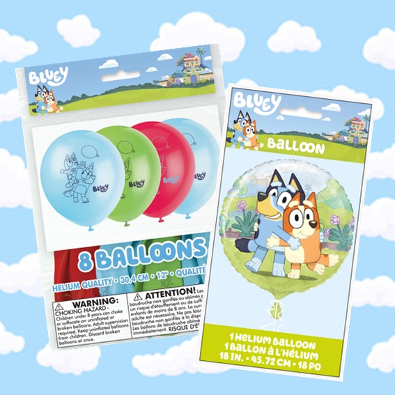 Bluey Birthday Party Bundle - Foil & Latex Balloons - Ultimate Fun Package!
