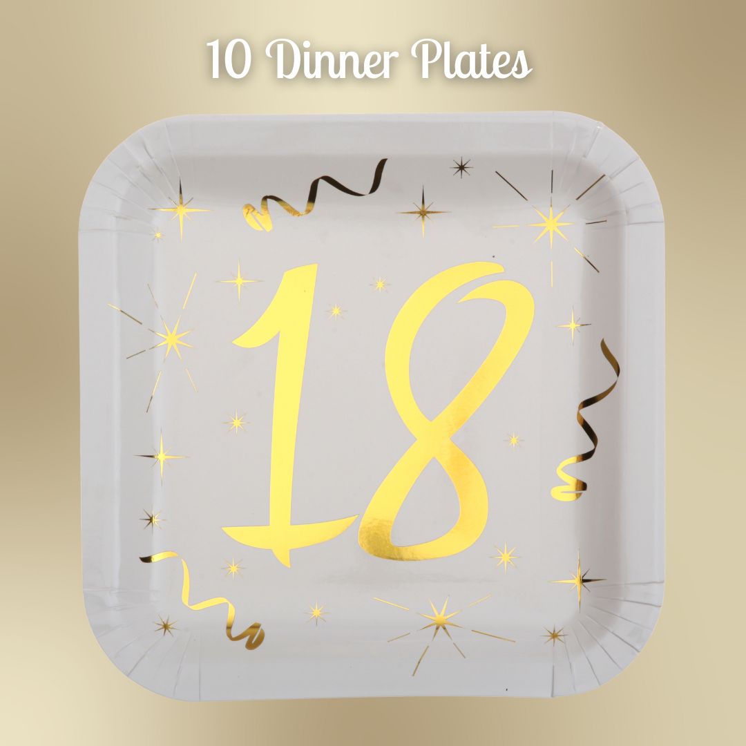 18th Birthday Gold Party Bundle - Effortless Celebration Awaits!