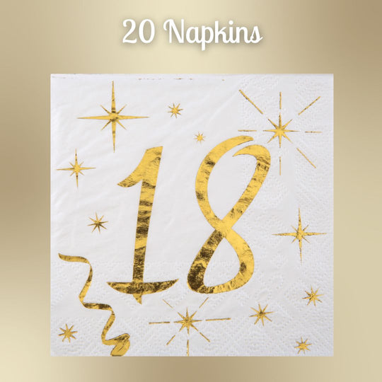 18th Birthday Gold Party Bundle - Effortless Celebration Awaits!