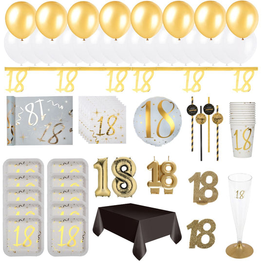 Gold 18th Birthday Party Bundle - Ultimate Celebration Made Easy!