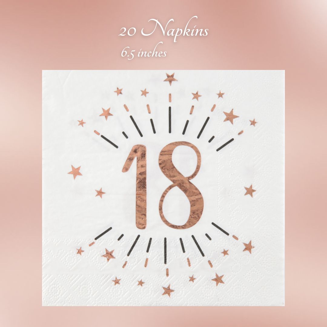 Rose Gold 18th Birthday Bundle: Effortless Celebration Awaits!