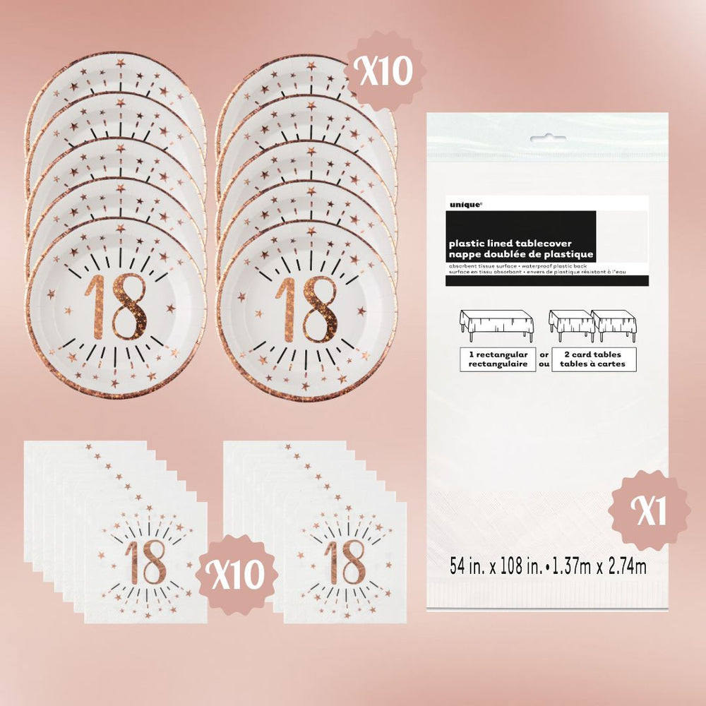 Rose Gold 18th Birthday Bundle: Effortless Celebration Awaits!