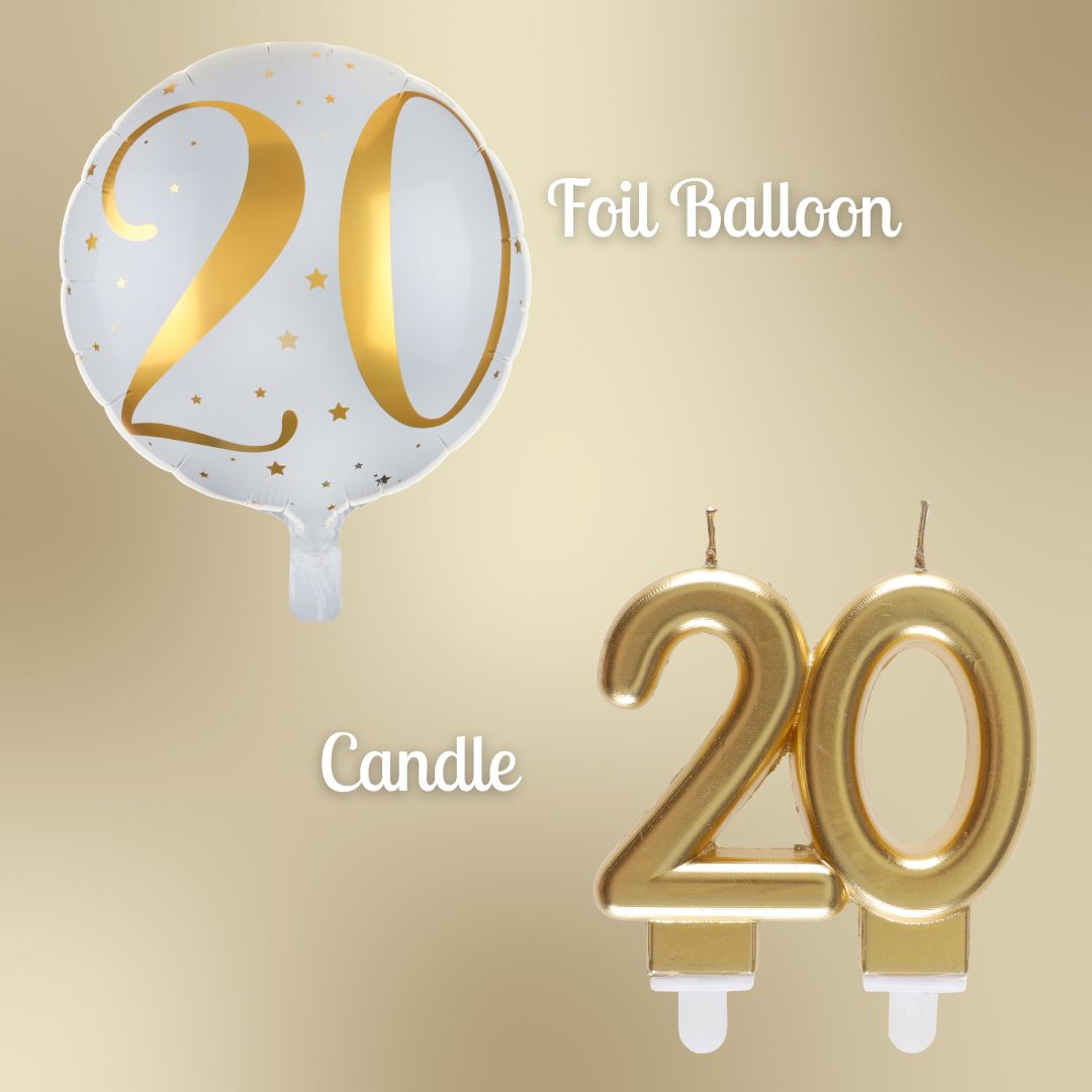 20th Birthday Gold Party Bundle: Effortless Celebration Awaits!