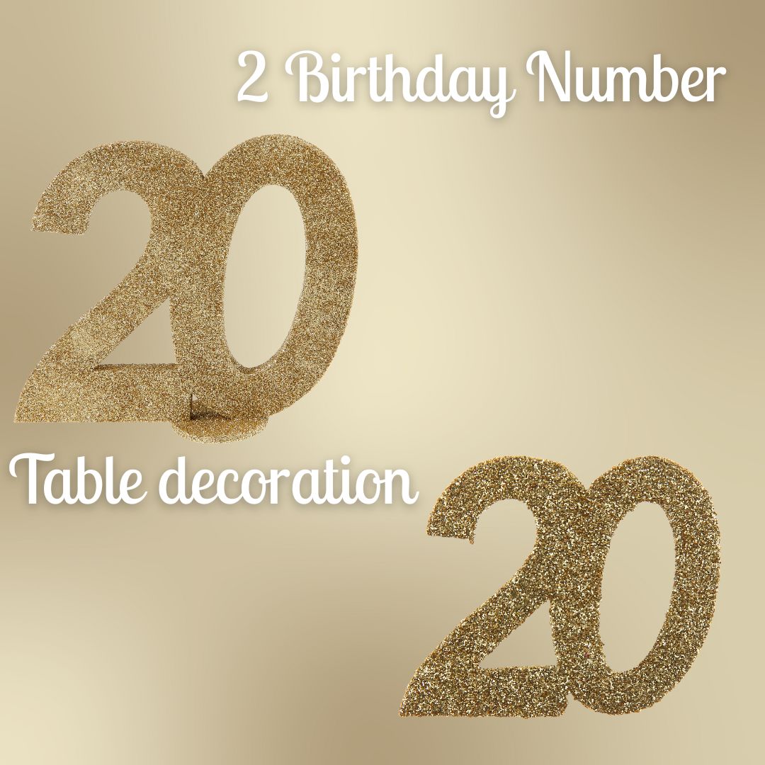 20th Birthday Gold Party Bundle - Effortless Celebration Awaits!