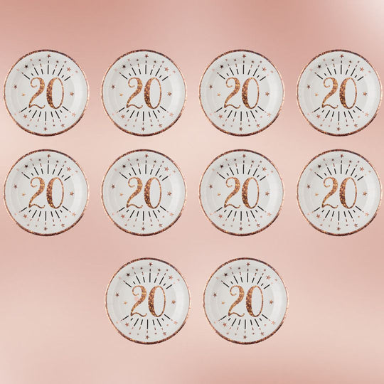 Rose Gold 20th Birthday Bundle: Complete Party Solution Awaits!
