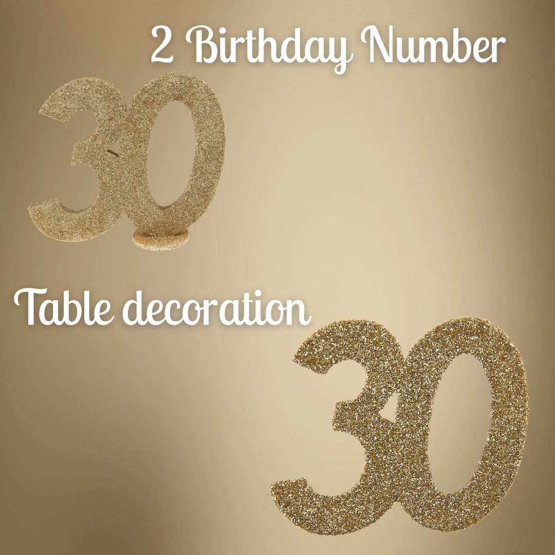 30th Birthday Party Bundle: All-in-One Gold Celebration Solution!