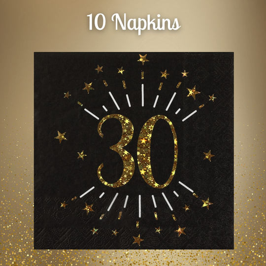 30th Birthday Party Bundle: All-in-One Gold Celebration Solution!