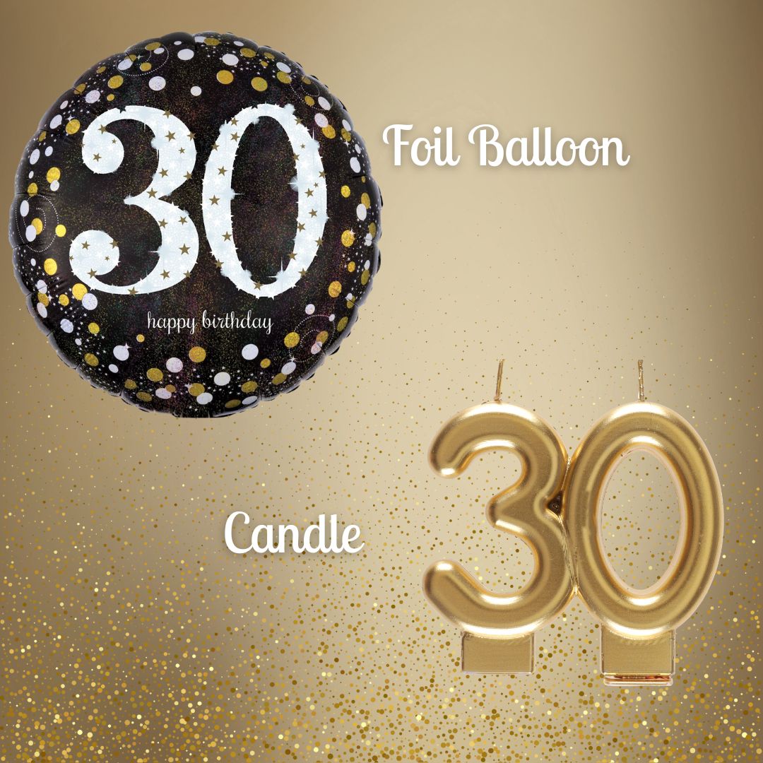 30th Birthday Party Bundle: All-in-One Gold Celebration Solution!
