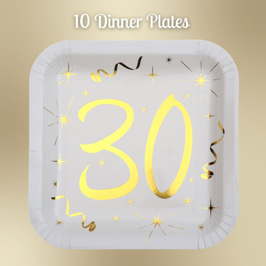 30th Birthday Gold Party Bundle - Effortless Celebration Awaits!