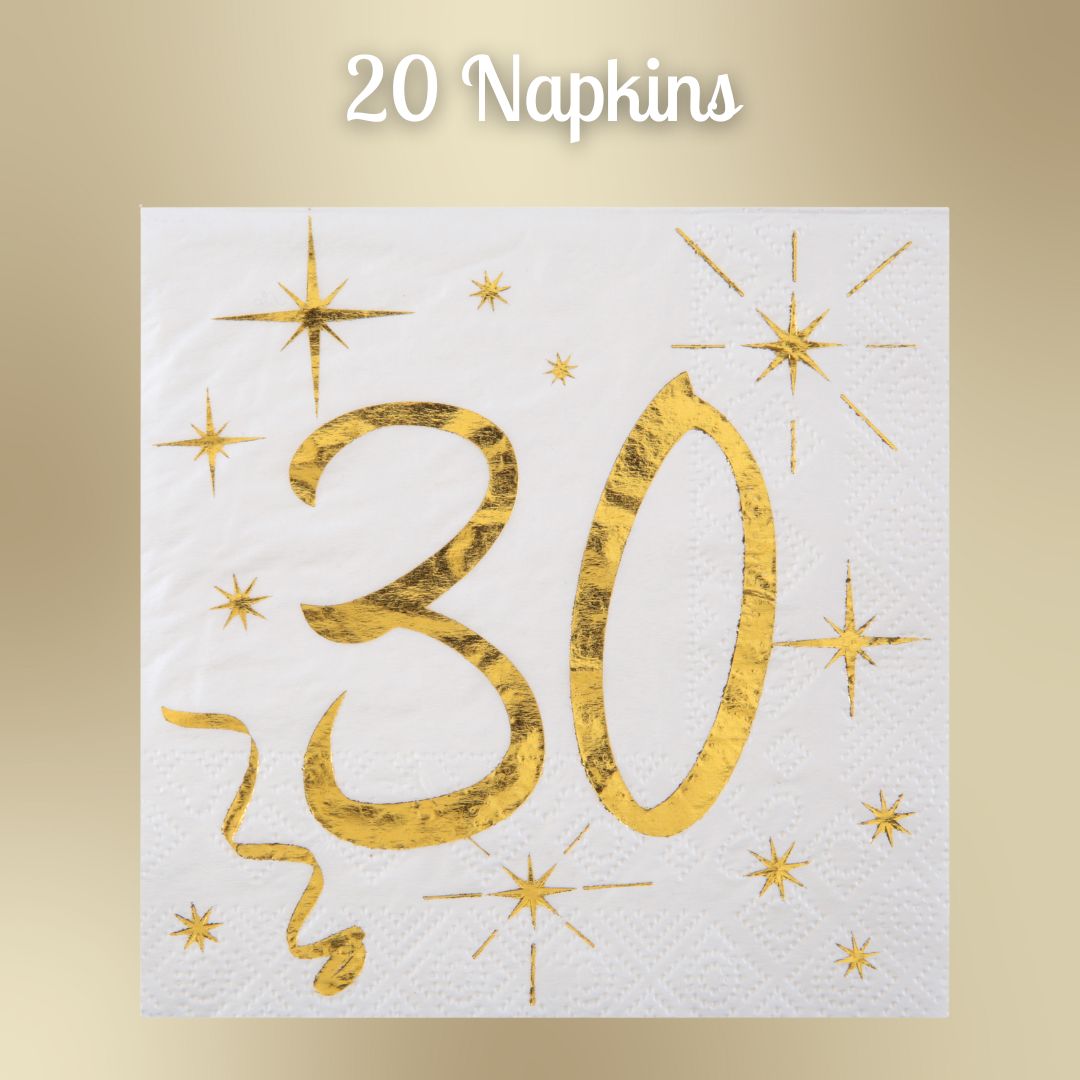 30th Birthday Gold Party Bundle - Ultimate Celebration Solution!