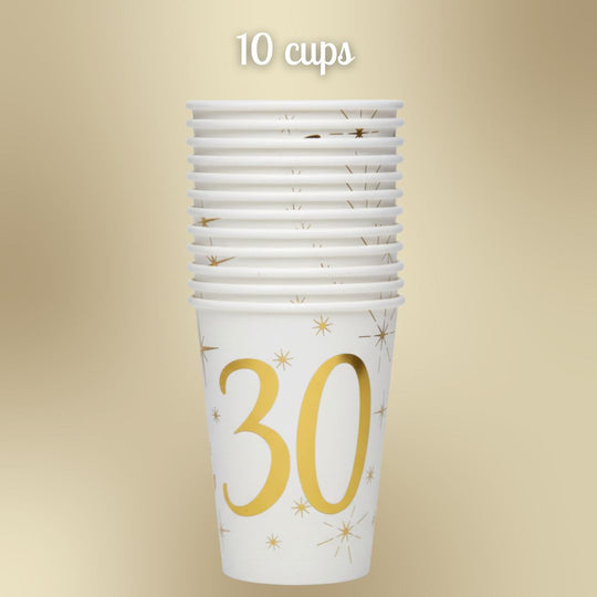 Ultimate 30th Birthday Gold Party Bundle - Effortless Celebration Awaits!