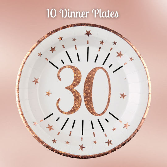 Rose Gold 30th Birthday Party Bundle - Effortless Celebration!